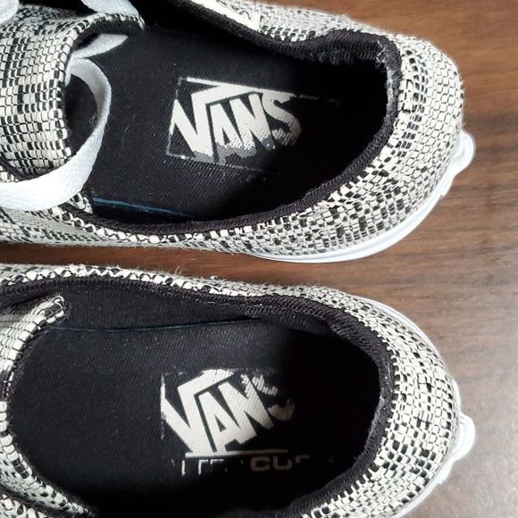 Vans | Camden Ultracush Deluxe Optical Woven Sneakers 7½ 7.5 Black White - Picture 5 of 6
